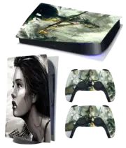 1st Edition PS5 Themed Decal Sticker Wrap For Disc Edition Console - Tomb Raider
