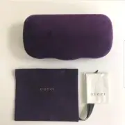 New Gucci Sunglasses Eyeglasses Case Velvet Clamshell Gucci - Purple Small