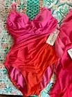 ROIDAL Gorgeous One-Piece Swimsuit with Pareo, Brand New with Tags, Size 10C