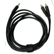 6ft 3.5mm Aux to 2 RCA Cable Adapter Audio Cable for Stereo PA Speaker to phone