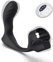 Vibrator Butt Plug Prostate Massage Sleeve Dildo Heating Vibrator Anal Butt Plug Delay Ring Sex Toy Man Masturbator