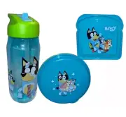 Zak! Bluey Lunch Box 3pc Set-Free Shipping US Based-Fast Shipping-BPA Free