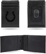 Rico Industries NFL Laser Engraved Front Pocket Wallet, Black