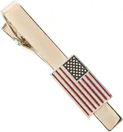 [WATIIFUFU] Unique Tie Pins for Men American Flag Tie Clip Set Wedding Business Accessory