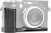 FOTGA Metal Handle, L-Shaped Handle with Quick Release Plate Bracket for FUJIFILM X100VI / X100V Camera, Integrated Quick Release Plate Compatible with Arca Swiss Tripod