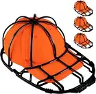3 Pack Cap Washer Baseball Hat Cleaner Cage Holder Frame for Washing Machine (Bl