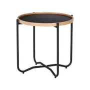 Modern Furniture TANIX 49.5x46cm Side Table Round - Black