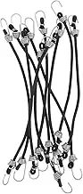 Generic 10Pcs Micro Bungee Cords with Hooks Elastic Rope Straps for Securing Luggage Motorcycles Bikes and Kayaks Lightweight and Easy to Use for Items and Storage