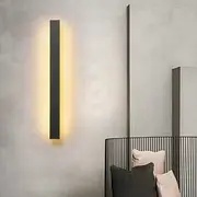 LED Wall Lights Indoor Modern Metal Strip Sconces Mirror Lighting Warm Cold White 3000/6000K 1500lm Acrylic Bedroom Wall Fixture