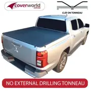 Mitsubishi Triton Tonneau Cover - MV without Sports Bars or Headbard - Clip On Cover