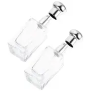 2 Pcs Travel Perfume Bottle Refillable Atomizer Mushroom Head Cologne Samples