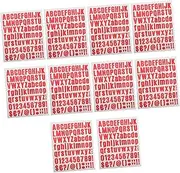 ERINGOGO 10PCS Self Adhesive Vinyl Letters and Numbers Kit for DIY Mailbox Classroom Home Door and Window Decor Easy Organization Creative Combinations for