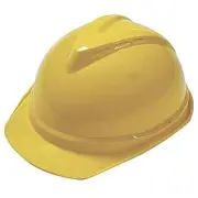 Msa Safety Hard Hat,Type 1, Class C,Ratchet,Yellow 10034029 Msa Safety 10034029