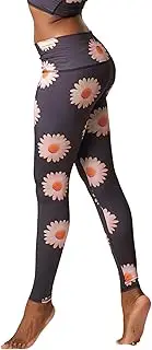 [teeki] Daisy Hot Pants Leggings for Women, USA Made Sustainable Eco Luxury Activewear Quick Dry