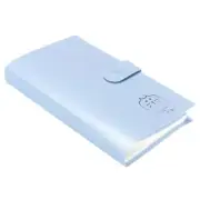 Plastic Business Card Holder Portable Card Binder Book Name Cards Organizer Blue