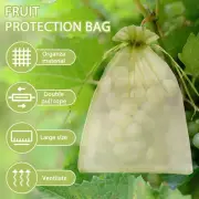 150 Pcs Fruit Protection Bags 3 Sizes Fruit Netting Bags for Fruit Trees bensr