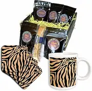 3dRose cgb_26084_1 Tiger Print II-Coffee Gift Basket, Multicolor