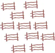NAMOARLY 60PCS Plastic Simulation Fence DIY Educational for Fairy Gardens Dollhouses and Micro Landscape Decoration for Creative Play and Crafts