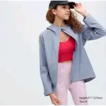 UNIQLO BLOCKTECH 防風雨連帽外套 女 藍M