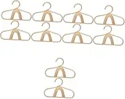 VILLFUL 10 Pcs Rattan Children's Clothes Hanger Clothing Hangers Clothes Rack Hangers Coat Hanger Clothes Hangers Room Decor Skirt Hangers Hangers Children' Hangers Khaki