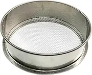 Garden Sieve - Stainless Steel Soil Sifter, Heavy Duty Mesh Garden Soil Sieve, for Sieving Top Soil, Garden Stones, Coarse Sand, Hand Strainer Garden Tool