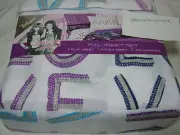 D-Signed The CeCe & Rocky Collection LOVE Full Sheet Set Blue Purple Navy NIP