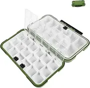 UPKOCH Portable Fishing Tackle Organizer Dual-Sided Lure Bait Keeper Compact Storage Box for Your Fishing Gear