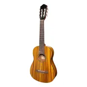 Martinez 1/2 Size Student Classical Guitar with Built In Tuner (Koa)