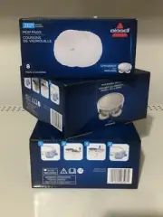 3 New Boxes Bissell Spinwave Replacement Mop Pads Model 31171 - 8 Pads Per Box