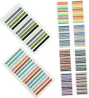 DINHEAROM 10Pcs Transparent Colored Highlight Bookmarks Practical Reading Strips for Learning Professional Sentence Markers Convenient Study Supplies for School Office