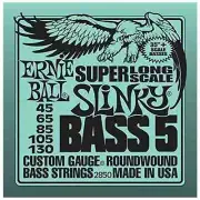 Ernie Ball Super Long Scale Slinky Bass 5 Bass Guitar Strings - 45-130