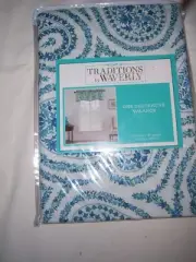 TRADITIONS BY WAVERLY PAISLEY PROPOSAL PORCELAIN VALANCE 50 x 18