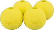 Harry Barker 3 Inch Rubber Ball Pack (4-Pack) - Yellow