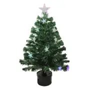 Northlight 3' Pre-Lit LED Color Changing Fiber Optic Christmas Tree with Stars