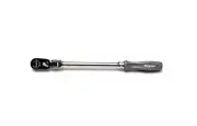 Snap On Tools NEW FHLFD80ADT 3/8 Dr GRAY Hard Grip Long Handle Flex-Head Ratchet