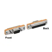 KNTK Mini DB9 Male to DB25 Female Adapter DSub RS-232 Serial AT Modem Printer PC