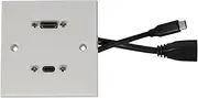 AV:Link | 8K HDMI & USB-C Multimedia Wallplate, USB4 Fast Charge & Data Transfer Type-C and 8K HDMI Sockets: Streamlined Connectivity for Home, Office, and Educational Spaces