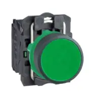 Genuine Schneider Electric- XB5AA31 - Push button, plastic, flush, Green, 1xNO