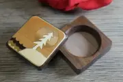 Pill Box Medication Organizer pocket Travel Vitamin Case Tree Mountain Handmade