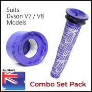 Pre Post HEPA Filter Set Kit for Dyson V7 V8 Animal Absolute Origin Vacuum Stick