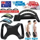 Massager Back Stretcher Fitness Lumbar Waist Spine Pain Relief Support AU