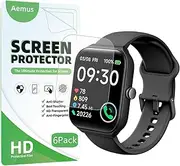 Screen Protector Compatible for Qiucan/TOOBUR IDW16 Smart Watch 1.95" (6 PACK) Flexible Full Coverage TPU Film Compatible for OCTANDRA/Faweio SmartWatch