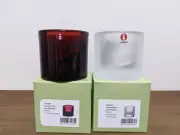 Iittala Candle Holder KIVI Cranberry & Frost 60mm New with a box genuine Japan