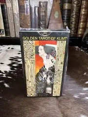 Golden Tarot of Klimt - Gilt Foiled Box & Cards - 78 Card Deck & Guide Booklet