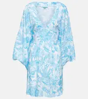 [Melissa Odabash] Melissa Odabash Grace floral minidress One Size blue