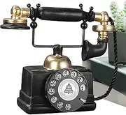 Vintage Phone Decor,Old Fashioned Corded Phones for Shelves - Resin Old Fashioned Corded Phones for Shelves, Aesthetic Sculpture Room D?cor, Retro Bookshelf Decor for Living Room Shelves