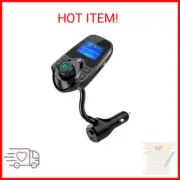 Nulaxy Bluetooth FM Transmitter for Car, Upgraded Manual Power Switch Wireless C