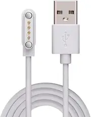 Universal Smart Watch Bracelet Charging Cable 4-Pin 2.54 Magnetic Charger Cords - Compatible with Smart Watches, Bracelets & Bluetooth Earphones - Durable & Strong Magnet Connection