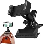 Zestivra Guitar Phone Holder – Flexible Mounting Clamp Clip, Adjustable Phone Stand Bracket | Rotating Grip Attachment for Musicians Stage, Live Recording Video Streaming Device Mount Tool