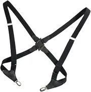 [Perfeclan] Men's Suspenders Swivel Hooks Pants Straps for Formal Events Outdoor Home Travel